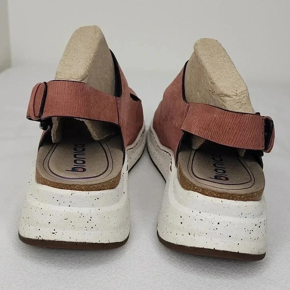 Bionica Olin-Dessert Rose Slingback Wedge Sandals size 9.5 - Picture 5 of 12